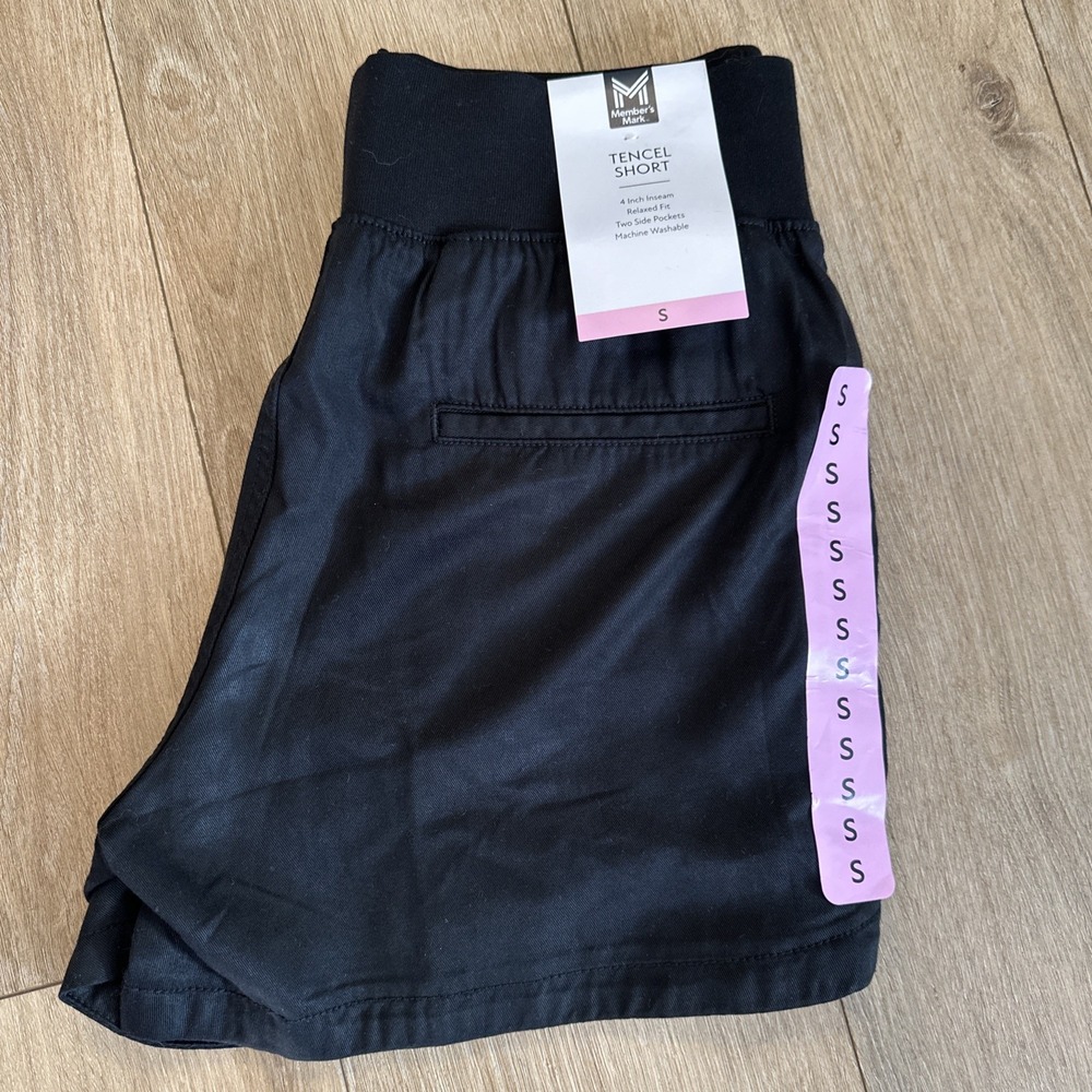 Member's Mark Women's‎ Lot 3 Pair Tencel Shorts Relaxed Pull On Size Small NEW - Picture 6 of 11